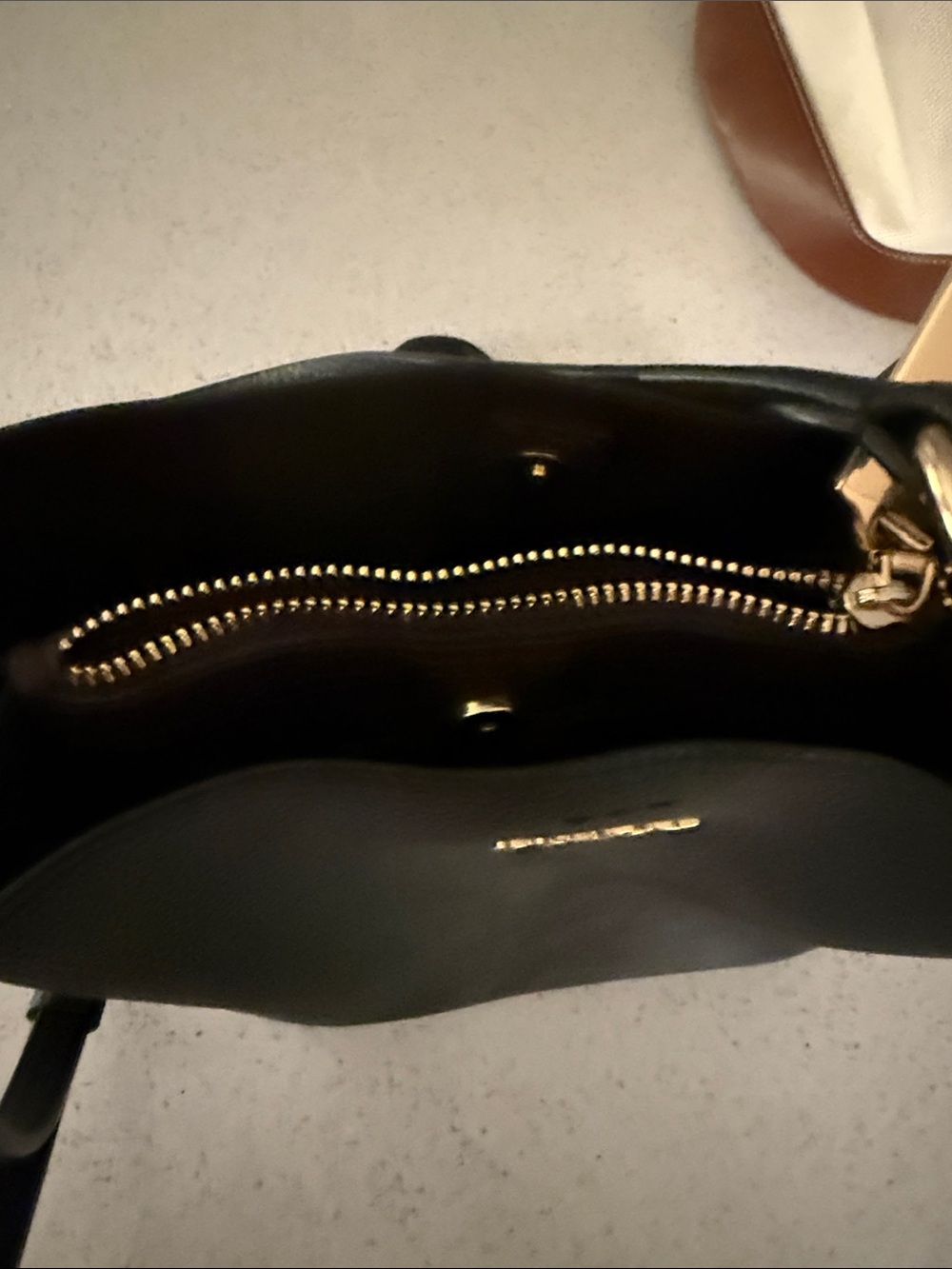 Coach Black Pebbled Leather Bucket Crossbody with Gold Hardware - Picture 3 of 4